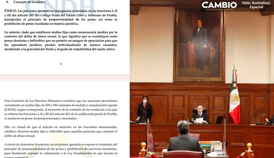 SCJN invalida sanciones por abuso sexual del Código Penal de Puebla