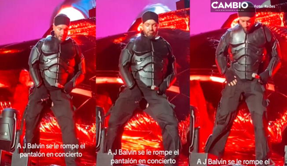 Se le rompe el pantalón a J Balvin en pleno concierto y da show de más (VIDEO)