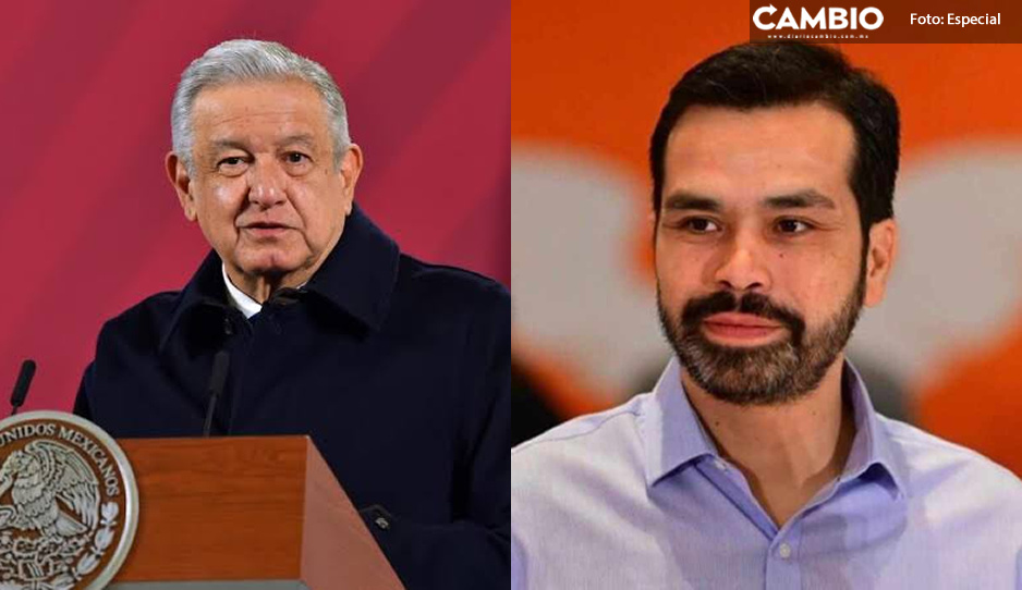 AMLO celebra destape de Jorge Álvarez Máynez como precandidato de MC a la presidencia