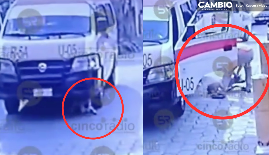 ¡Inhumano! Cafre atropella intencionalmente a perrito en Huauchinango (VIDEO)