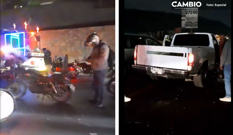 ¡Ya no llegaron! Ebrio atropella a peregrinos en la México-Puebla; hay dos muertos y más de 12 heridos