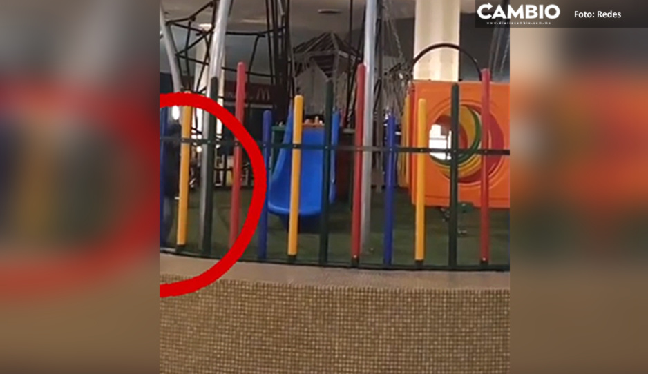 ¡Aterrador! Captan a “niño fantasma” en Plaza San Diego (VIDEO)