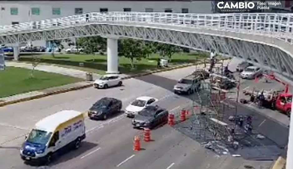 ¡Tómalo en cuenta! Hay reducción de carriles en Vía Atlixcáyotl por mantenimiento de ciclovía