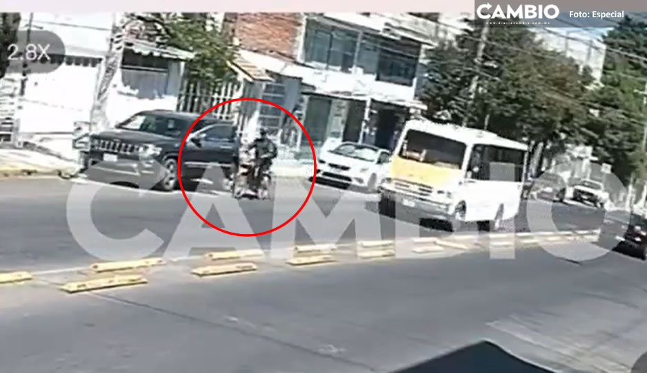 VIDEO: Así atropellaron a ciclista en Avenida Nacional, ¡no fue culpa del chofer!