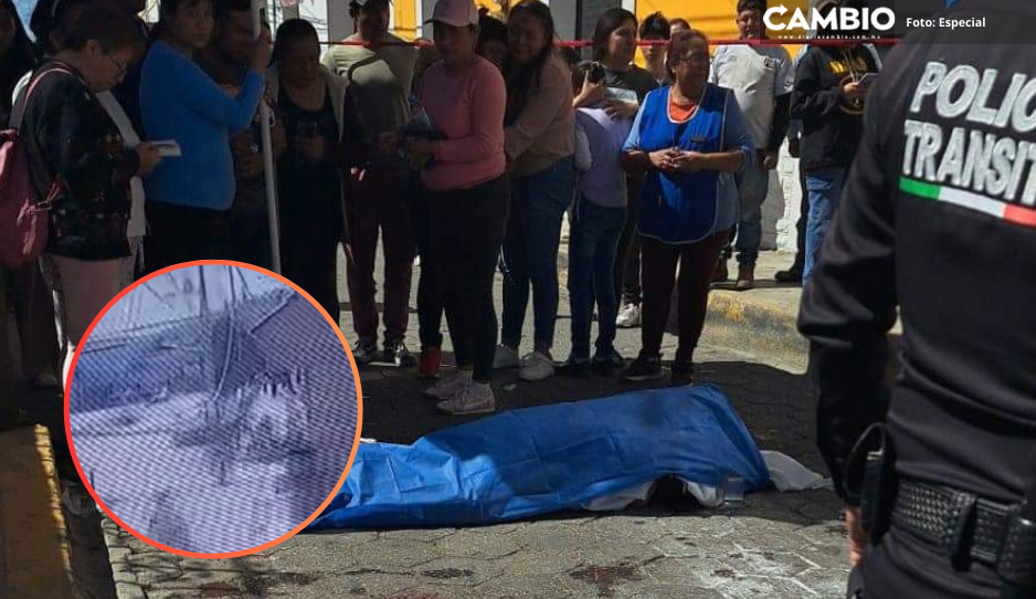 VIDEO: Captan momento exacto en que motociclista atropelló y mató a abuelito en Amozoc