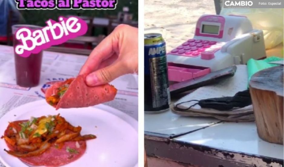 ¡Deme 10! Crean taco al pastor estilo Barbie con tortilla rosa (VIDEO)