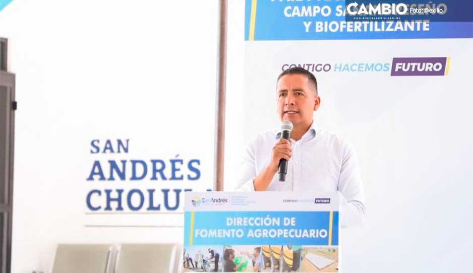 Edmundo Tlatehui apoya a mujeres policías golpeadas en San Andrés Cholula
