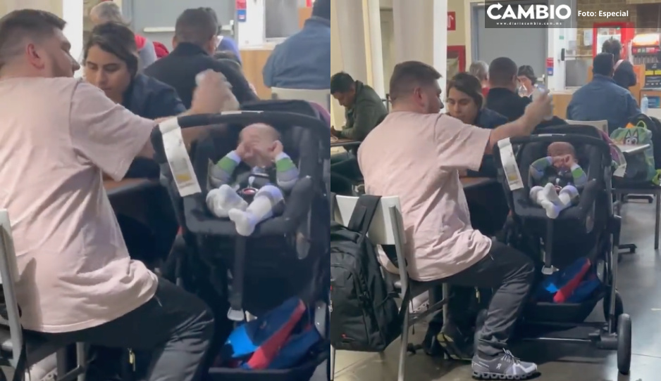 VIDEO INDIGNANTE: Despiadado golpea a bebé en la cabeza