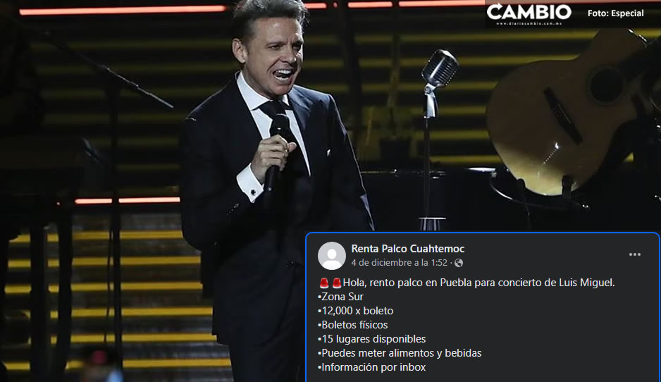 ¡Adiós riñón! Poblanos rentarán palcos del Cuauhtémoc en 12 mil pesos para ver a Luis Miguel