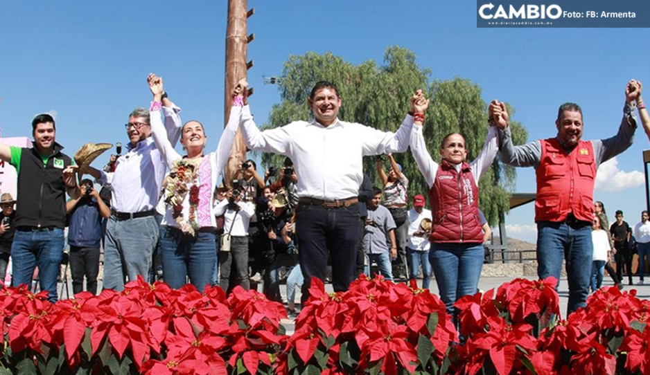 Armenta llegará a la gubernatura de Puebla en 2024, asegura Sheinbaum