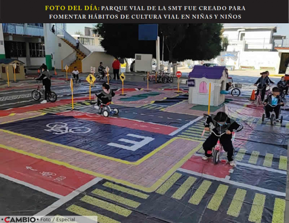 FOTO DEL DÍA: PARQUE VIAL DE LA SMT FUE CREADO PARA FOMENTAR HÁBITOS DE CULTURA VIAL EN NIÑAS Y NIÑOS