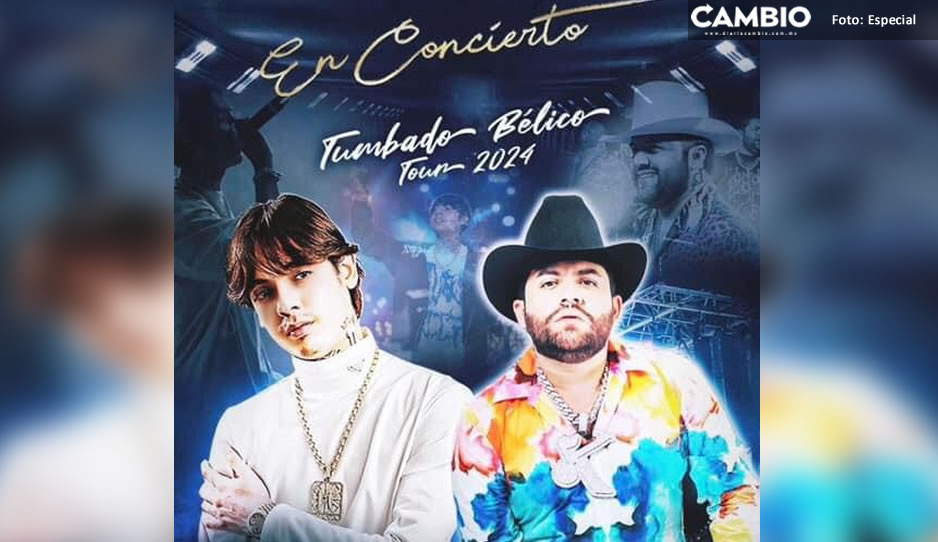 ¡Llegó lo bélico! Natanael Cano y Luis R. Conriquez darán concierto en Puebla; esto sabemos