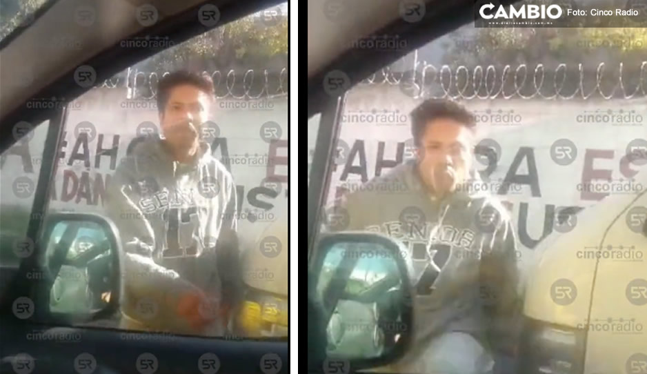 Conductor que iba hablando por teléfono enfuerece tras ser exhibido y golpea auto en Finsa (VIDEO)