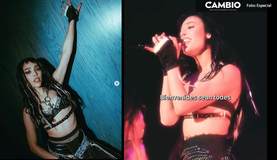 Destrozan a Danna Paola en redes por usar lenguaje inclusivo en concierto (VIDEO)