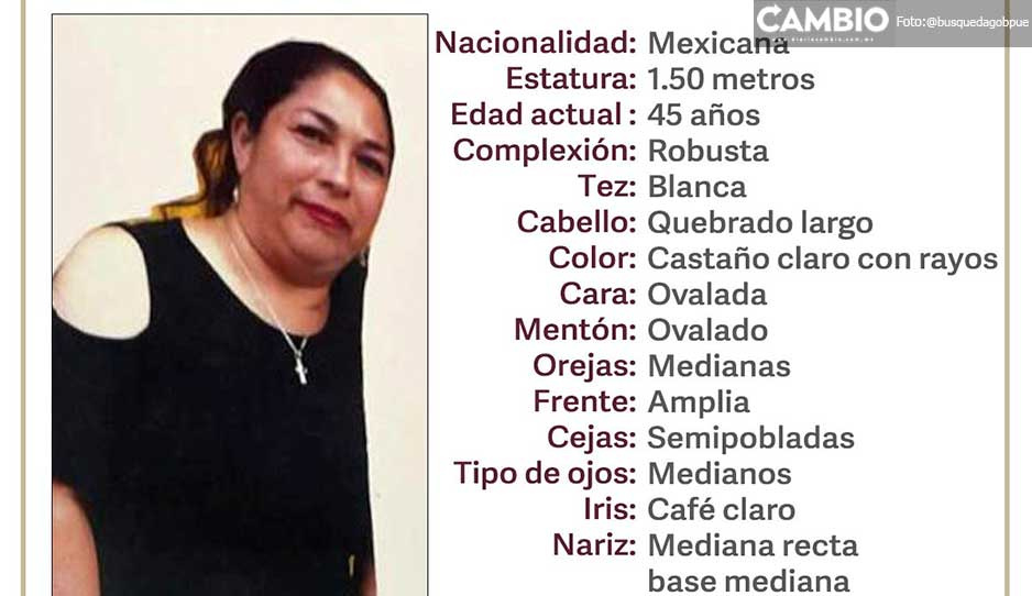 ¡Ayúdanos a encontrarla! Buscan a María Guadalupe Sánchez, desaparecida en Tehuacán