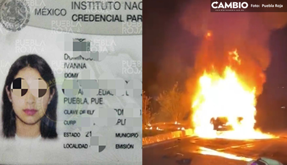 Ivanna se salvó de morir calcinada junto a tres jóvenes en incendio de BMW en la Vía Atlixcáyotl