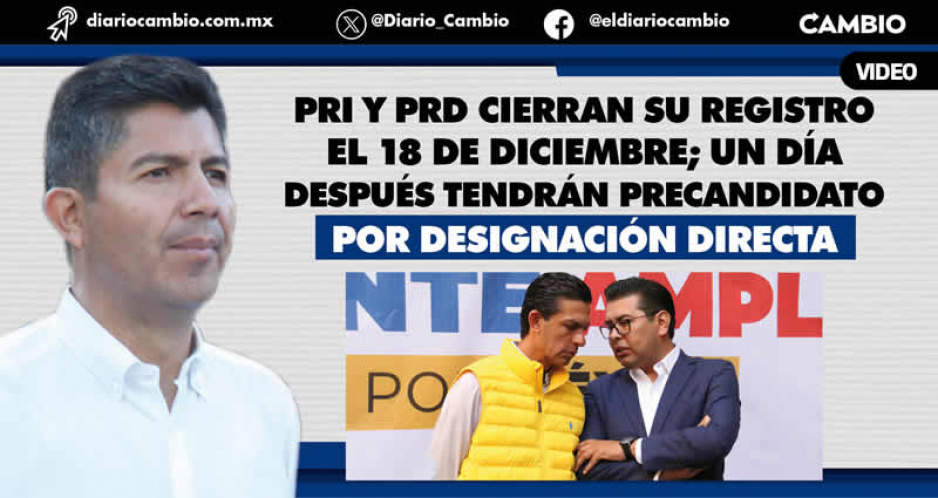 Emiten PRI y PRD convocatorias a modo para el registro de Lalo: el 19 de diciembre ya es precandidato