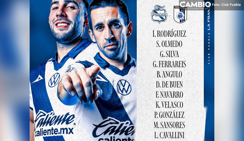 ¡Regresa Angulo! Este el XI con el que Club Puebla buscará derrotar a Querétaro