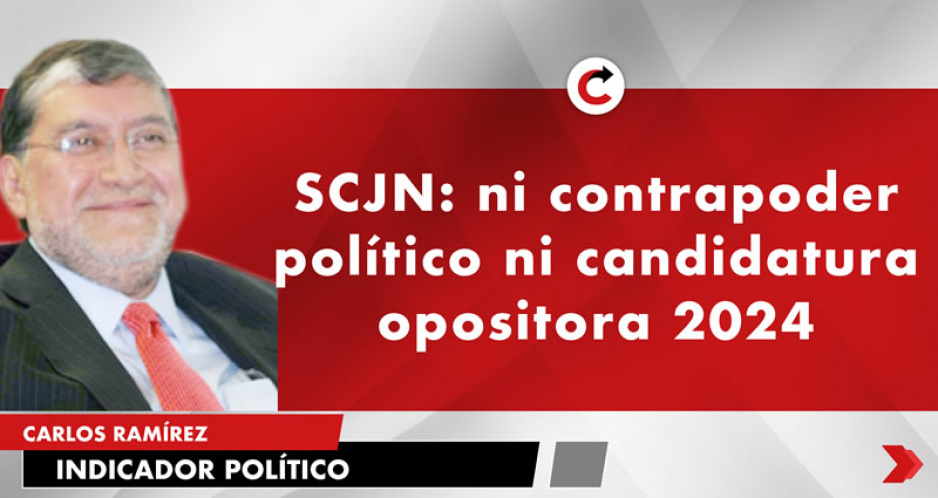SCJN: ni contrapoder político ni candidatura opositora 2024