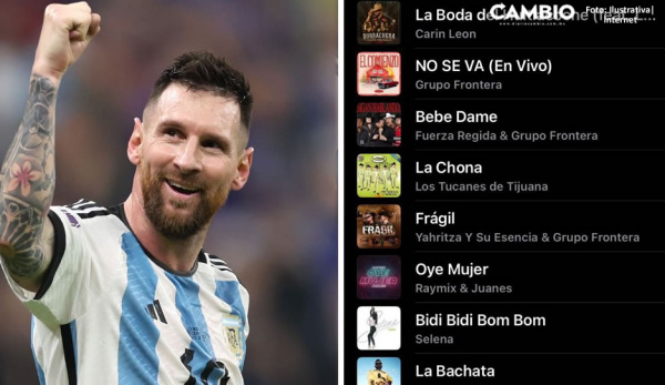 ¡Messi mexicano! Desde Carín León hasta Peso Pluma, esto escucha ‘La Pulga’