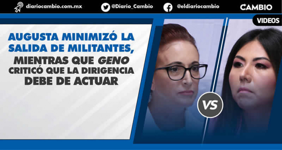 Augusta y Genoveva vuelven a chocar por la fuga de cuadros panistas a Morena