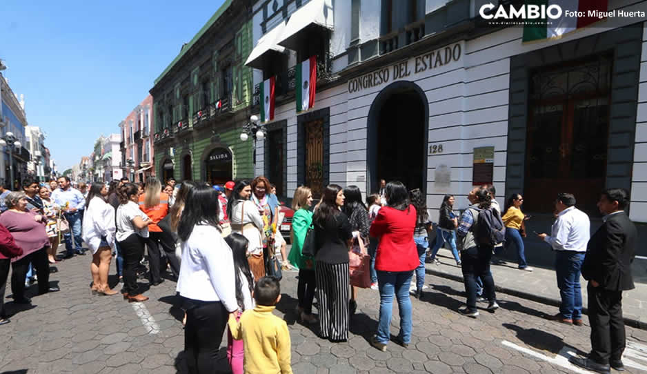 Congreso de Puebla se sumó al Mega Simulacro 2023 (FOTOS y VIDEO)