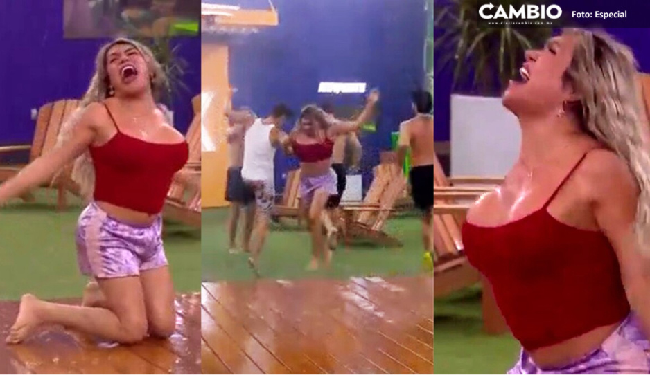 Wendy Guevara recrea icónica escena de “Soy tu dueña” bajo la lluvia (VIDEO)