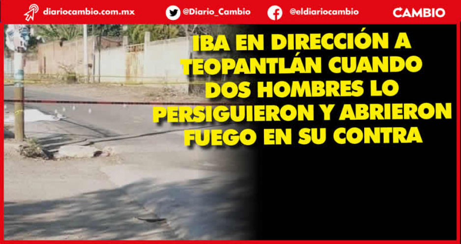 A Lucas lo asesinaron a balazos para robarle su motocicleta en Totoltepec