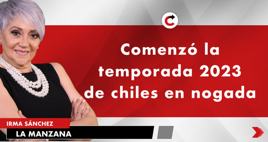 Comenzó la temporada 2023 de chiles en nogada