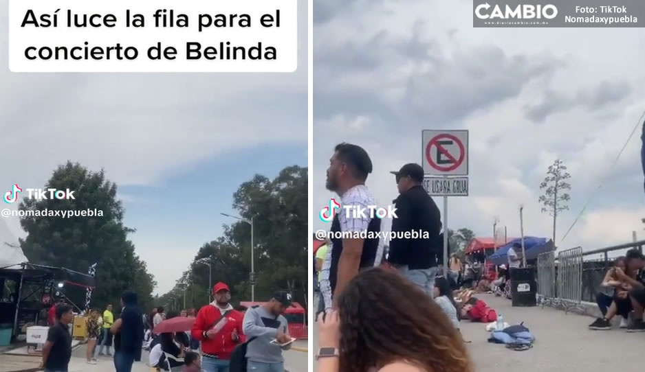 ¡Súper tranquilo! Así luce la fila para ver a Belinda en el Teatro del Pueblo (VIDEO)