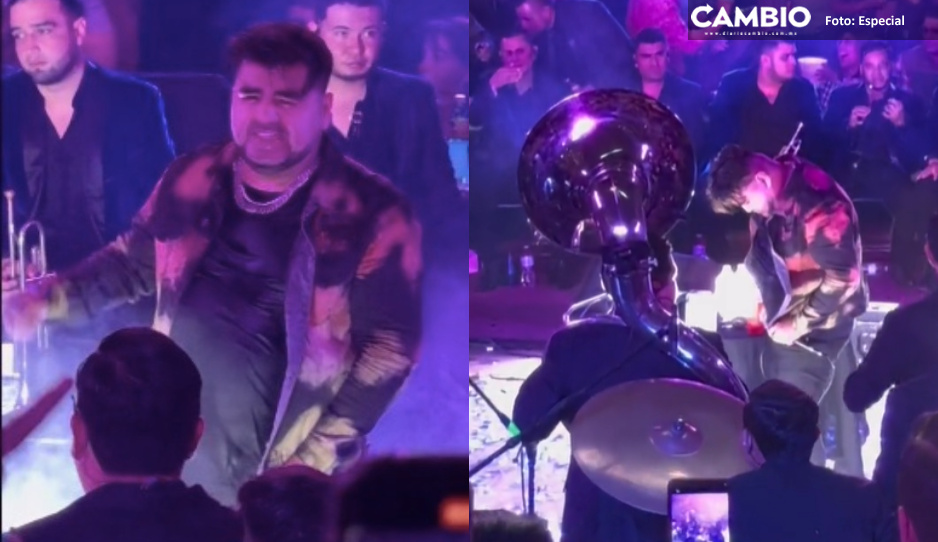 ¡Si ya saben cómo es...! Captan al Mimoso pasado de copas en pleno concierto (VIDEO)