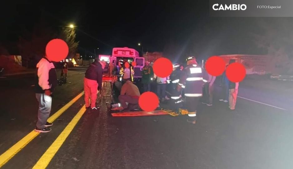 Motociclista queda gravemente herido tras derrapar en la federal Azumbilla-El Seco