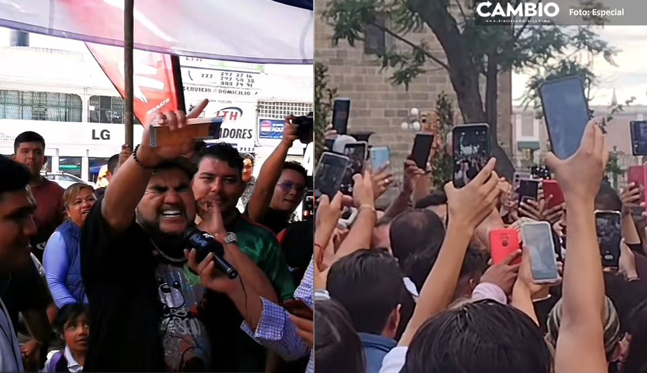 El Mimoso sorprende a sus fans en el Centro Histórico de Puebla (VIDEO)