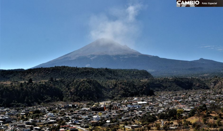 Así es la zona restringida de Santiago Xalitzintla cercana al volcán Popocatépetl