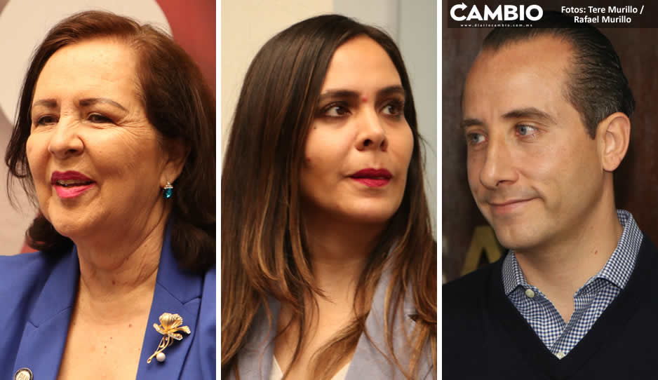 Riestra reitera que va por la alcald&iacute;a de Puebla; Ana Tere y Beauregard tambi&eacute;n levantan la mano