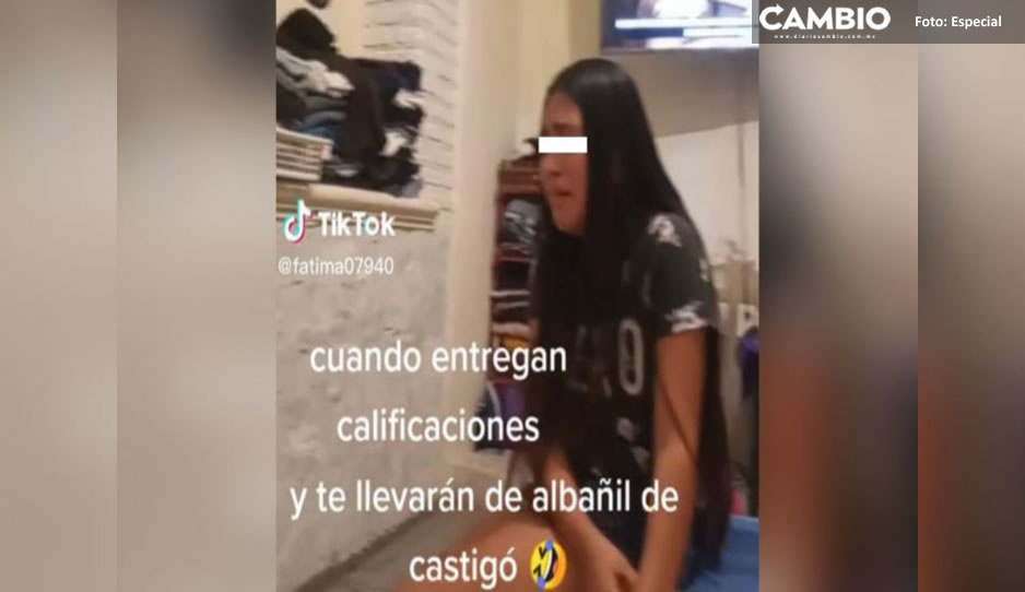¡La enviaron a la obra! Joven es obligada a trabajar como albañil por sacar malas calificaciones