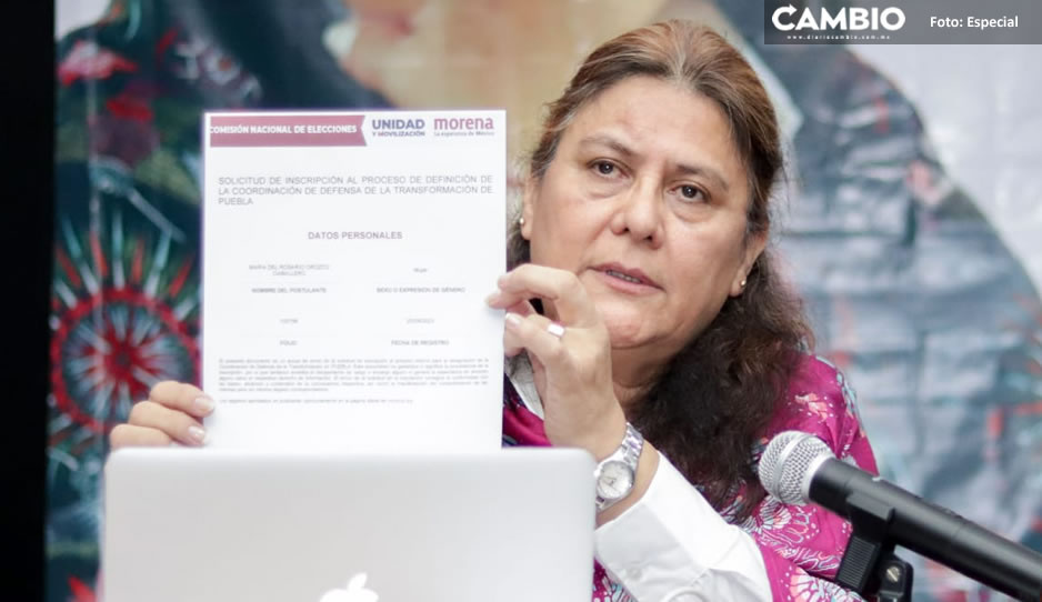 ¡Es oficial! Viuda de Barbosa se registra al proceso interno de Morena en Puebla (FOTOS)