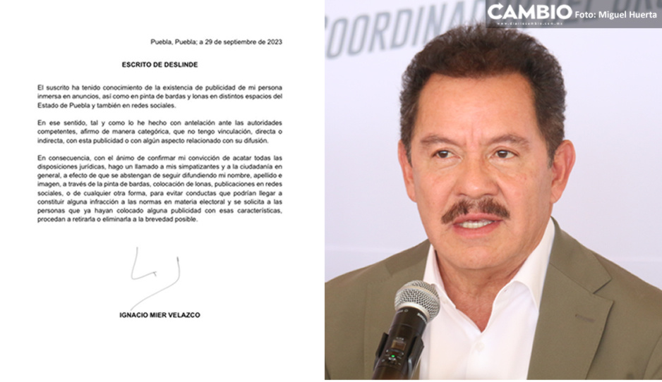 Nacho Mier se deslinda de propaganda, espectaculares y bardas  que lo promueven