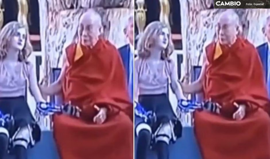 Dalai Lama vuelve a tocar a jovencita de manera inapropiada (VIDEO)