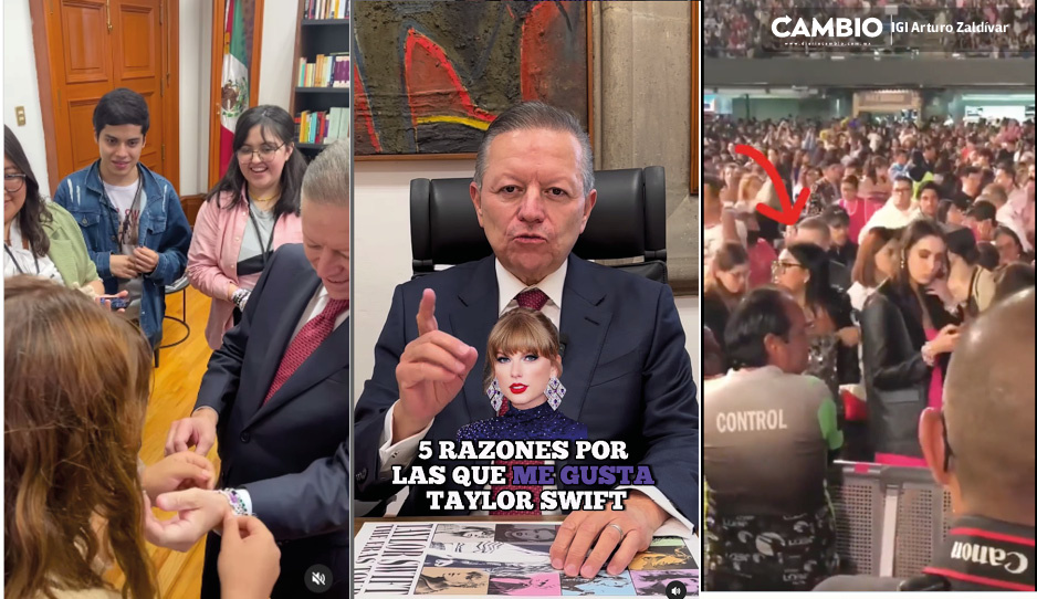 Arturo Zaldívar también es swifties: acude al Foro Sol con su chamarra número ‘13’ e intercambia ‘friendship bracelets’ (VIDEO)