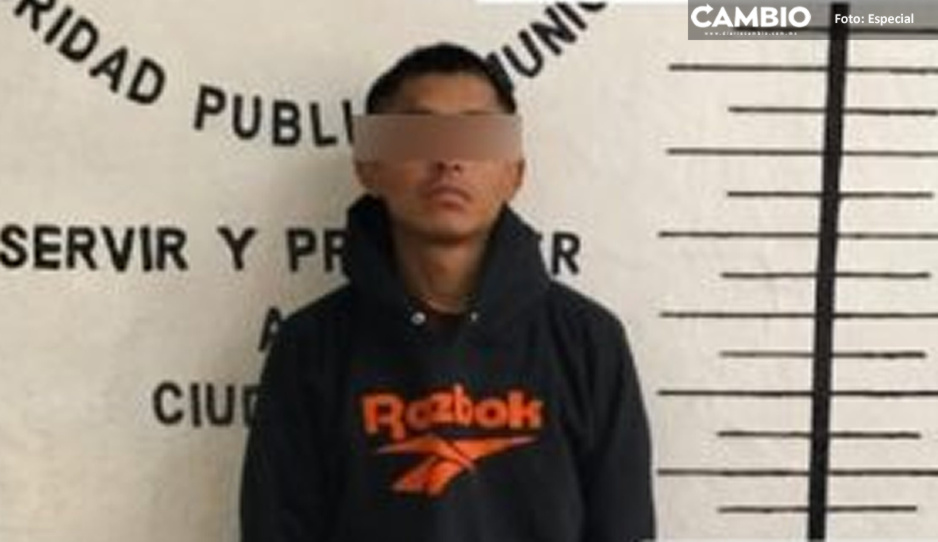 Detienen a joven por portación ilegal de arma de fuego en San Pedro Cholula