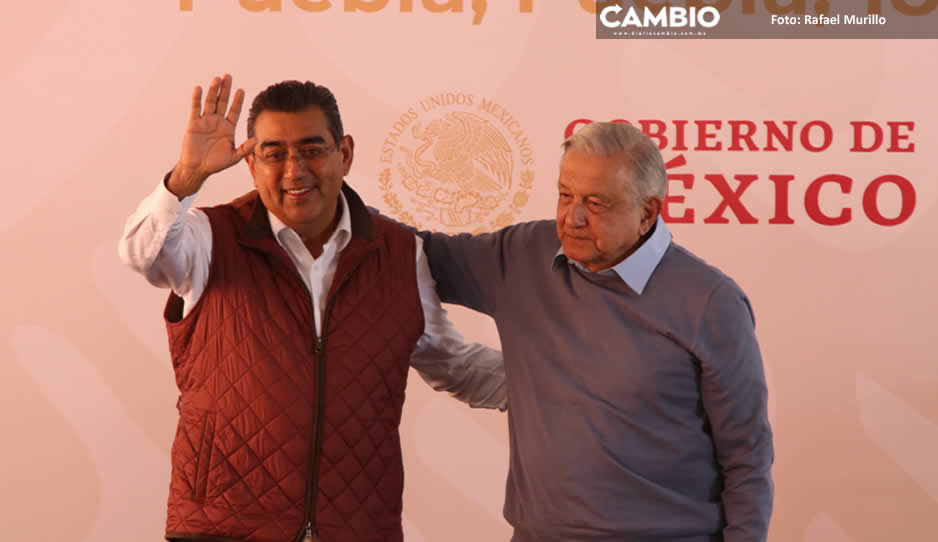 Agradece Sergio Salomón halagos de AMLO durante su visita a Puebla (VIDEO)