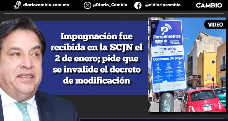 CDH Puebla interpone nueva controversia vs parquímetros