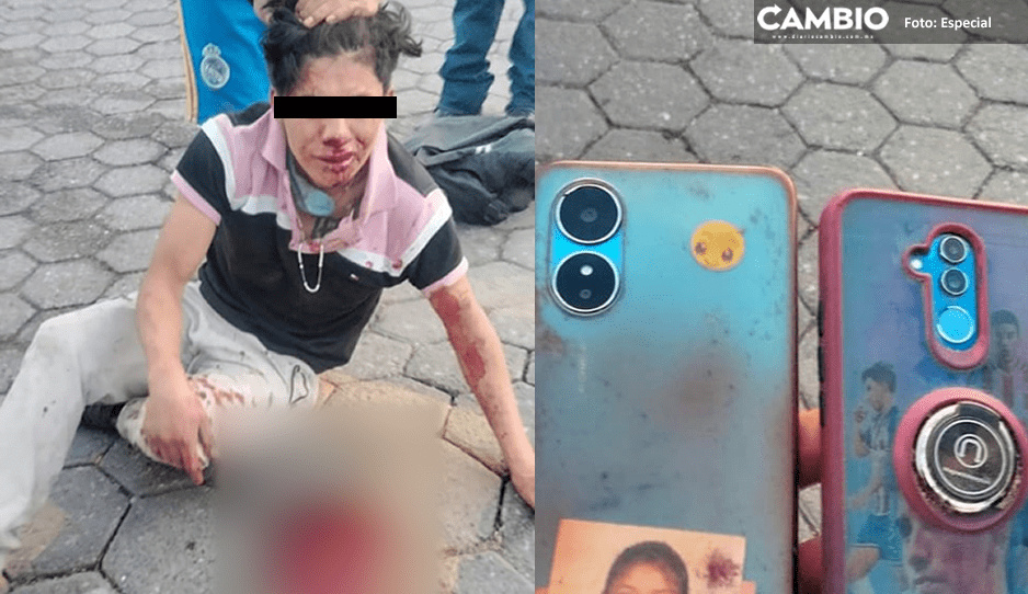 Justicieros dejan como Santo Cristo a ladrón tras asaltar a estudiantes en Acajete