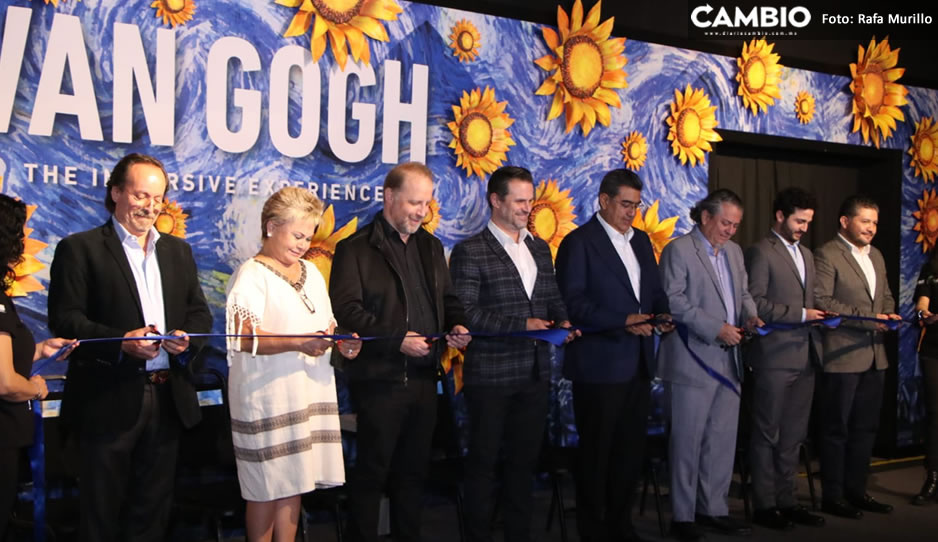 Sergio Salomón inaugura “Van Gogh Immersive Experience” en el Centro Expositor (VIDEO)