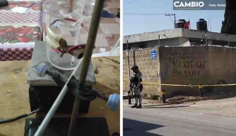 Narcolaboratorio queda al descubierto tras explosión de tanque de gas en Flor del Bosque
