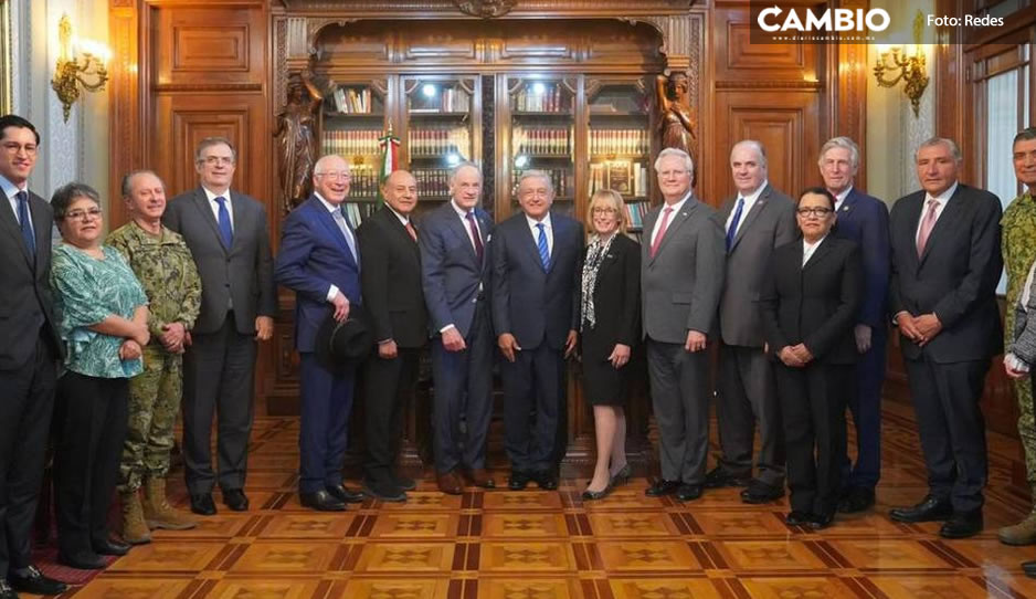 AMLO se reúne en Palacio Nacional con republicanos y demócratas de EU (VIDEOS)