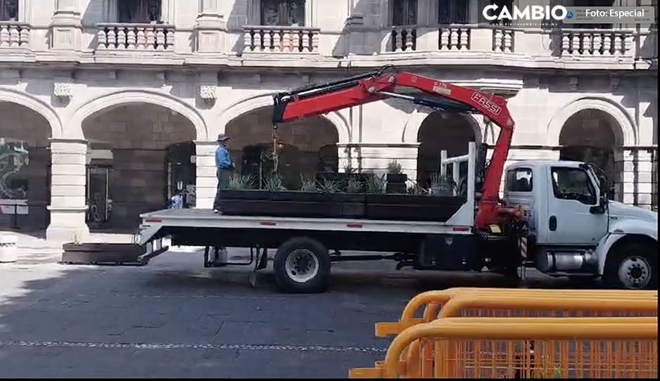Continúan reparando destrozos en Palacio Municipal causados por manifestantes de La Resurrección (VIDEO)