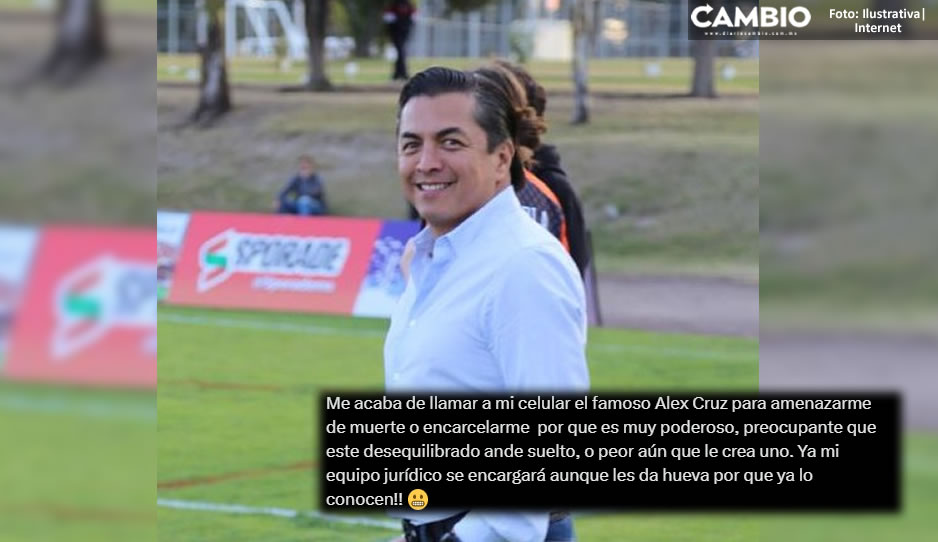 Acusan al aspirante a la alcaldía, Alex Cruz de amenazar a poblanos por ser “muy poderoso”  (VIDEO)