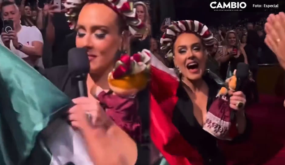 VIDEO: “¡Hermana, ya eres mexicana!” Así celebró Adele la Independencia de México en Las Vegas